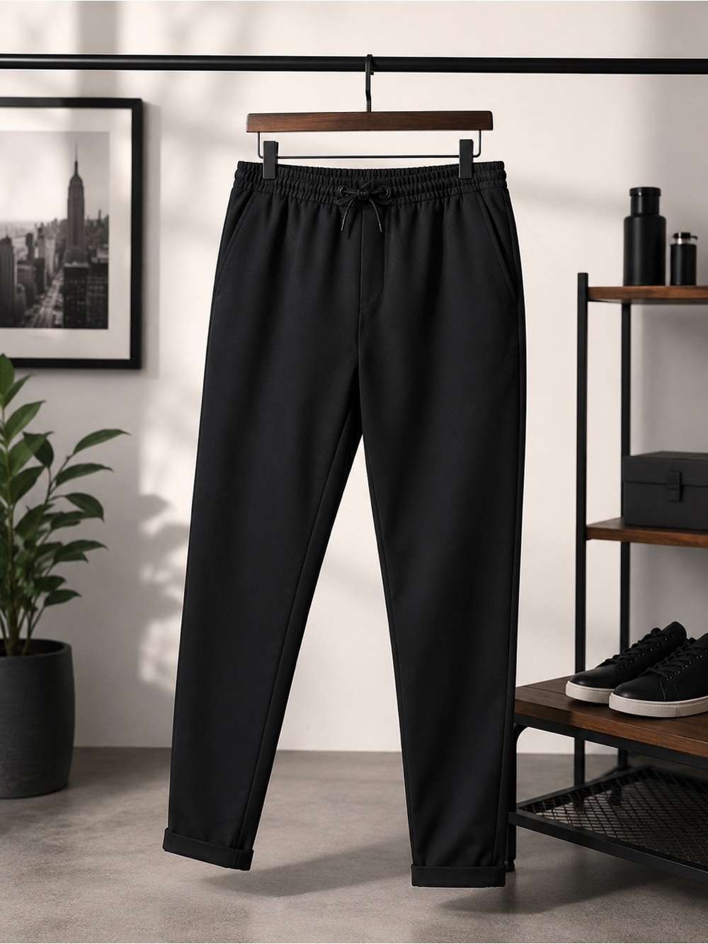 Zara Men's Classic Black Joggers